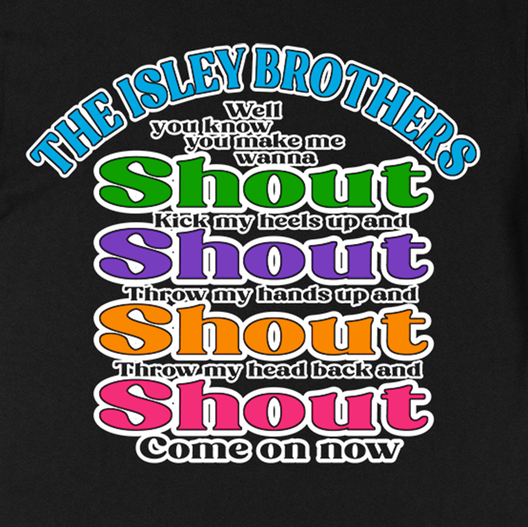 "Shout" T-Shirt in Black